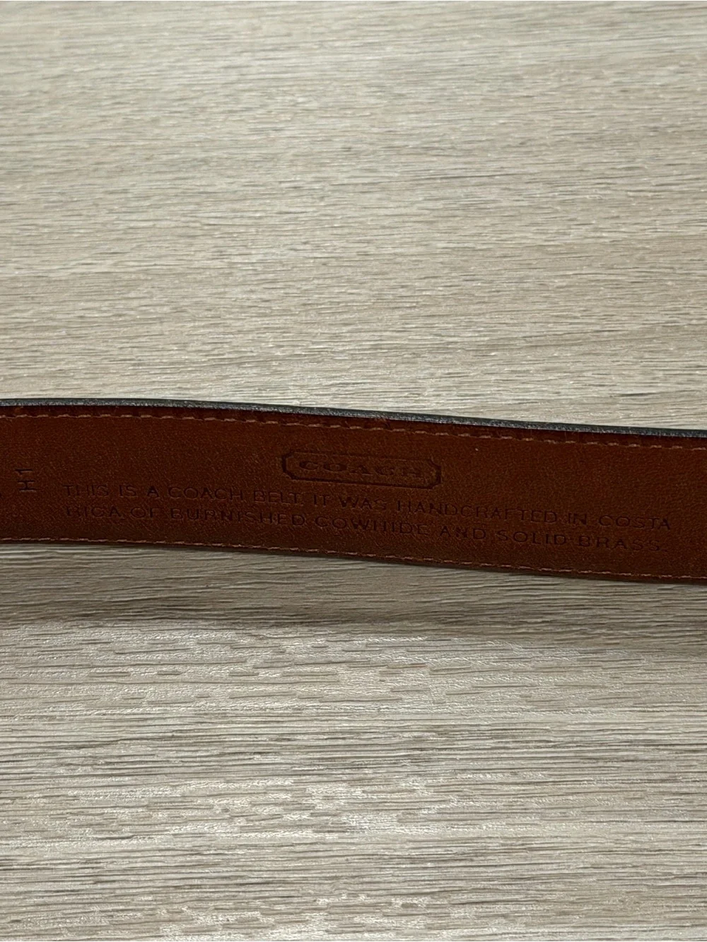 Coach Black Leather Belt #5950 Size 40